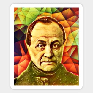 Auguste Comte Snow Portrait | Auguste Comte Artwork 15 Magnet